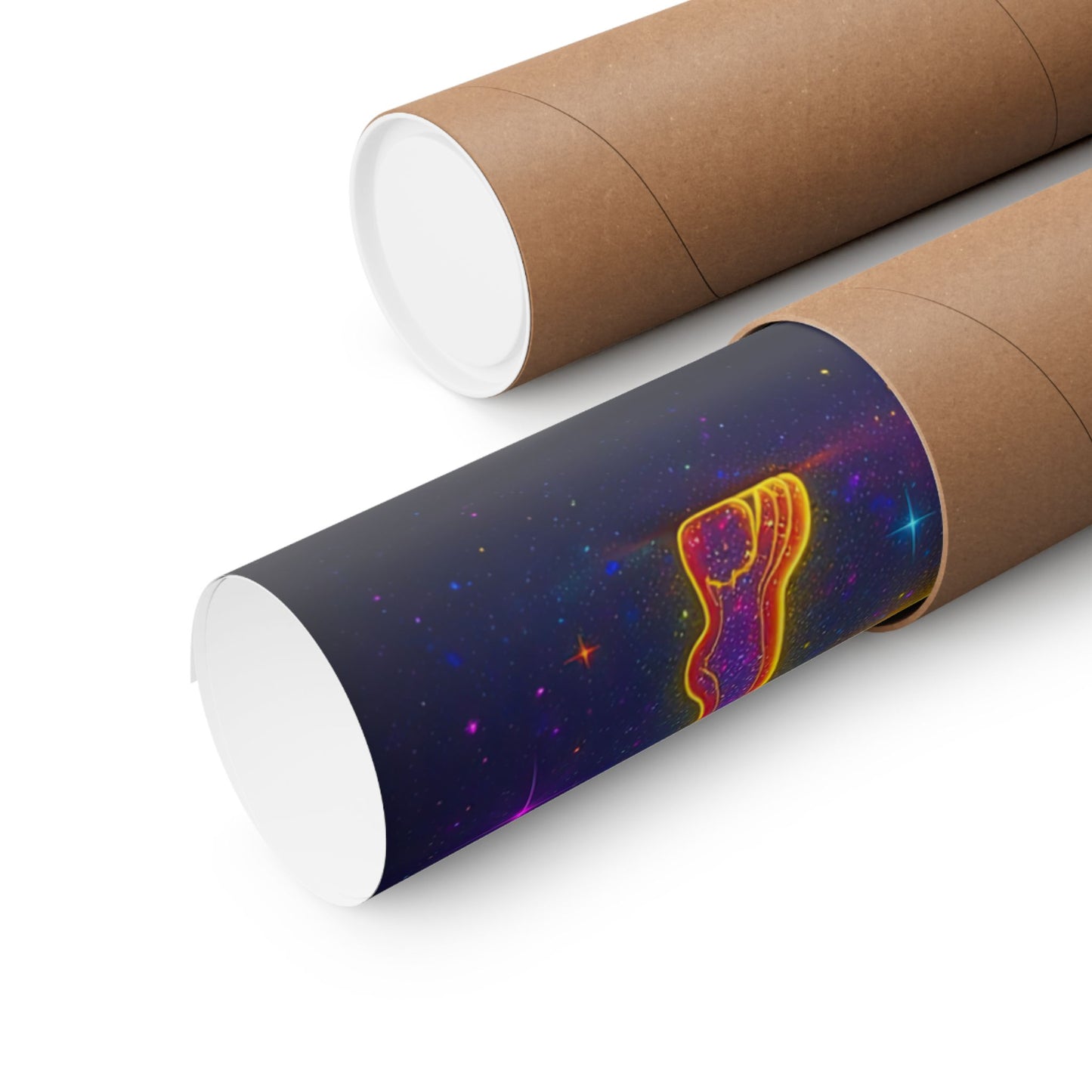 Electric Aries – Radiant Ram of the Crescent Moon (Wall Art)