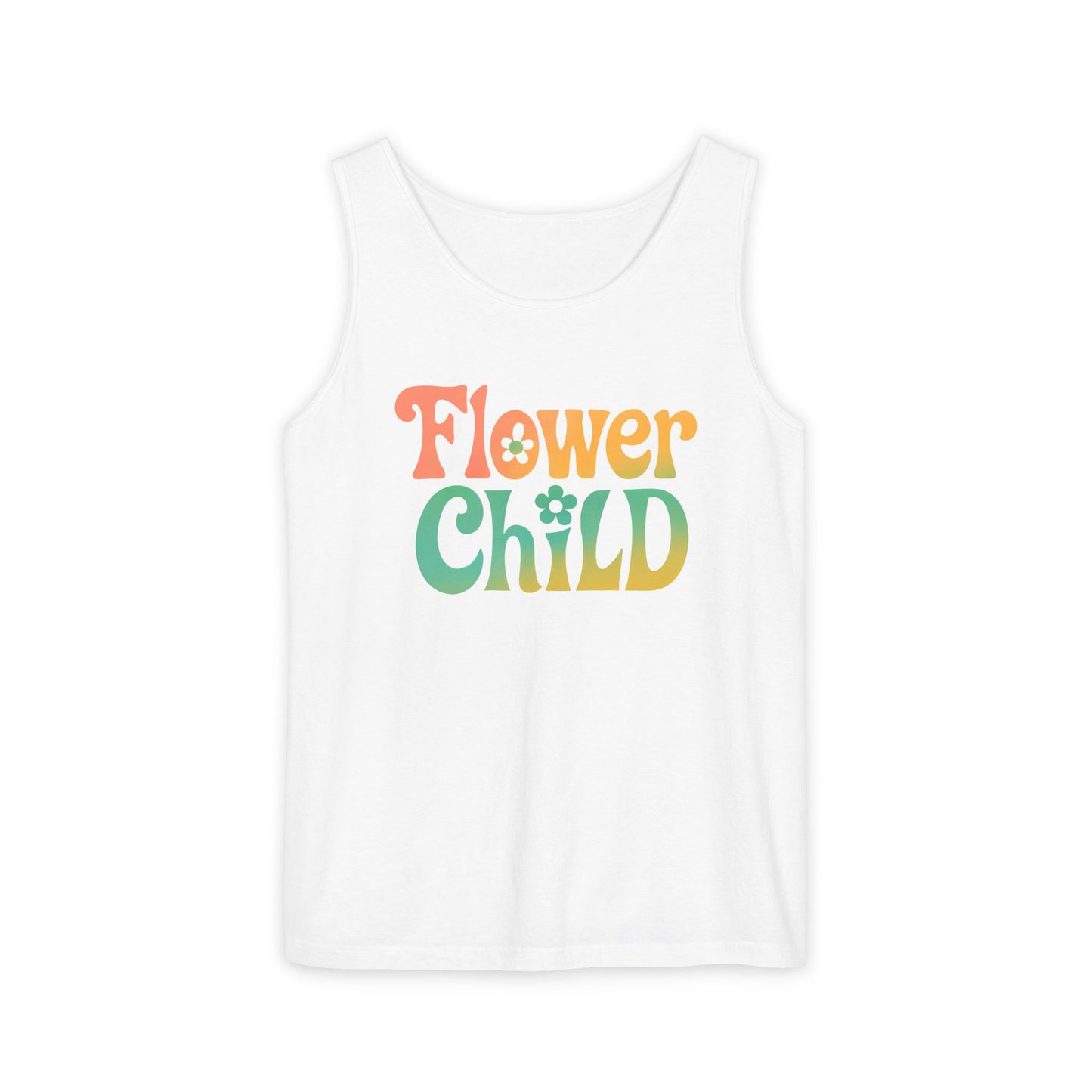 Flower Child - Boho Retro Style Sleeveless Tank (Unisex)