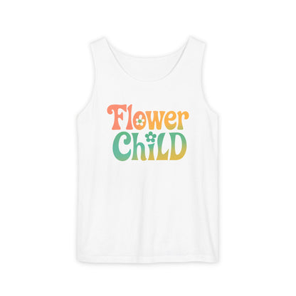 Flower Child - Boho Retro Style Sleeveless Tank (Unisex)