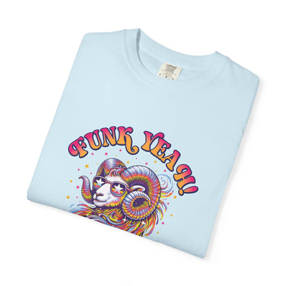 FUNK YEAH!! I’m an Aries Tee – Retro Multicolor Zodiac Shirt, Groovy Fun Style