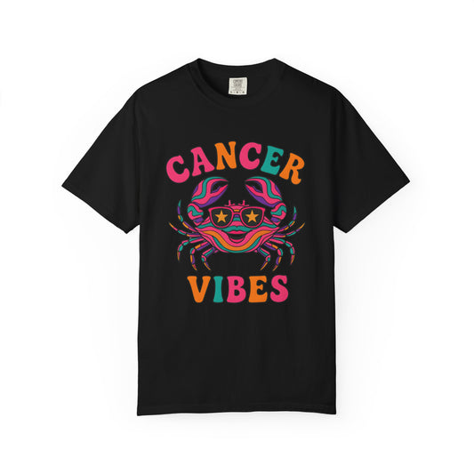 Cancer Vibes Tee – Colorful Retro Zodiac Shirt