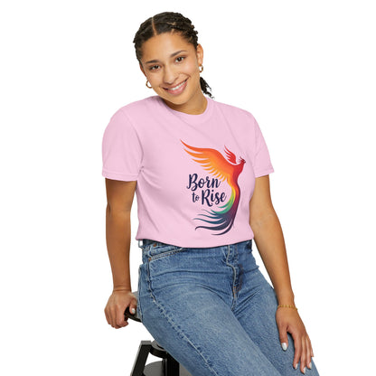Born to Rise - Colorful Phoenix Affirmation Empowerment Tee