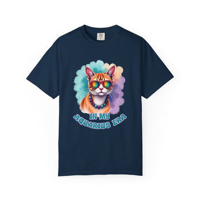 In My Aquarius Era – Rainbow Cat Vibes Tee