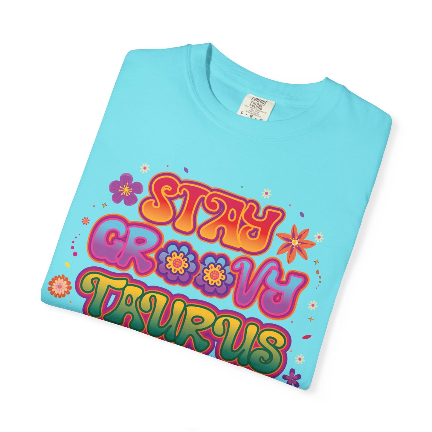 Stay Groovy Taurus  -  Vintage Retro Groovy Astrology Tee