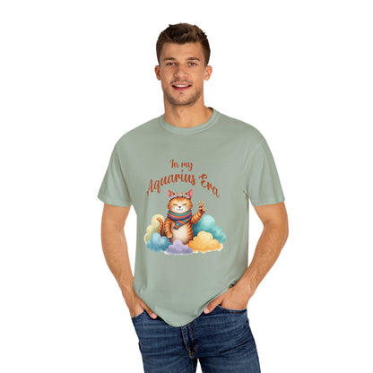 In My Aquarius Era Tee – Colorful Funny Zodiac Cat Shirt