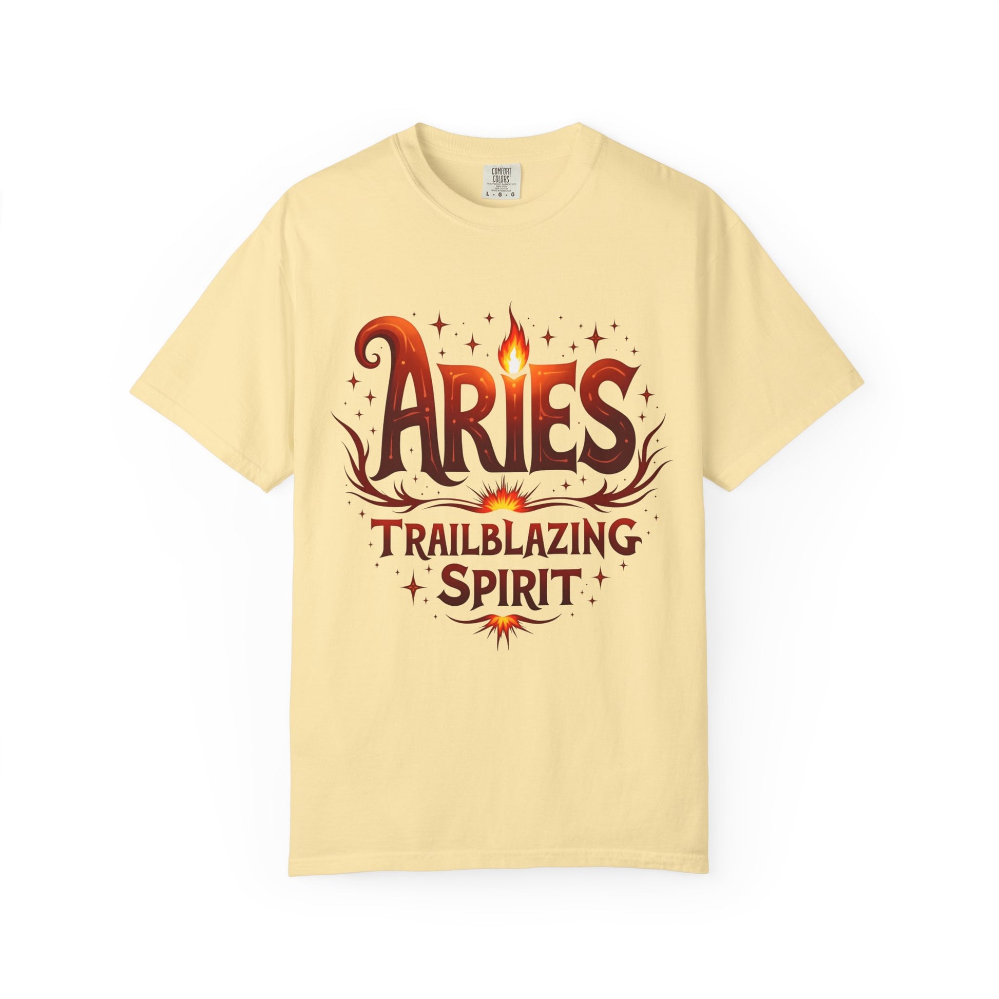 Aries Trailblazing Spirit Tee – Empowering Retro Zodiac Shirt