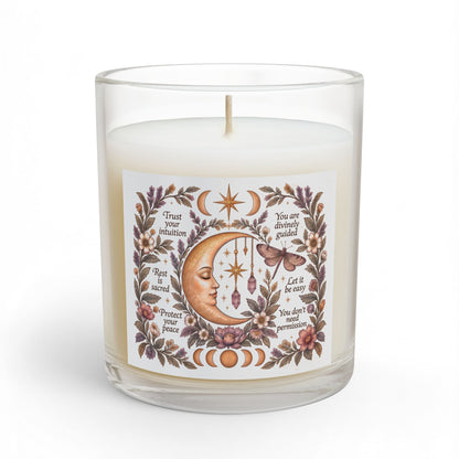 Affirmation Boho Celestial Self Care Candle