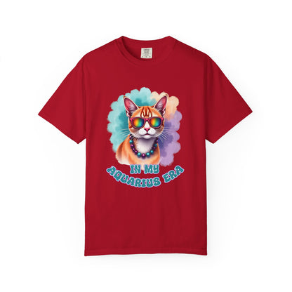 In My Aquarius Era – Rainbow Cat Vibes Tee