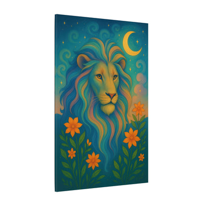 Starlit Lion – Regal Radiance Wall Art (Leo Inspired)