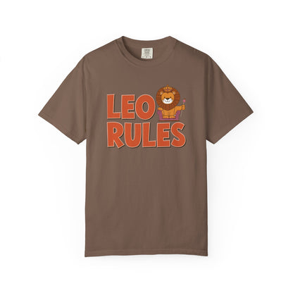 Leo Rules Tee – Funny Zodiac Shirt