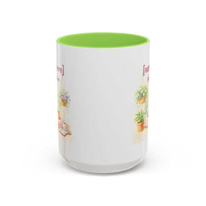 Personalized Name Cat Mug - Custom "Happy Place" Ceramic Mug for Cat Lovers