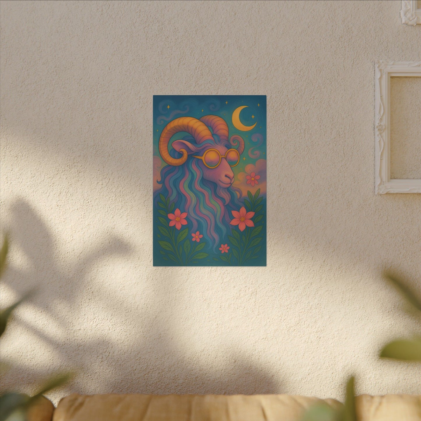 Aries Dream - Radiant Retro Ram Wall Art
