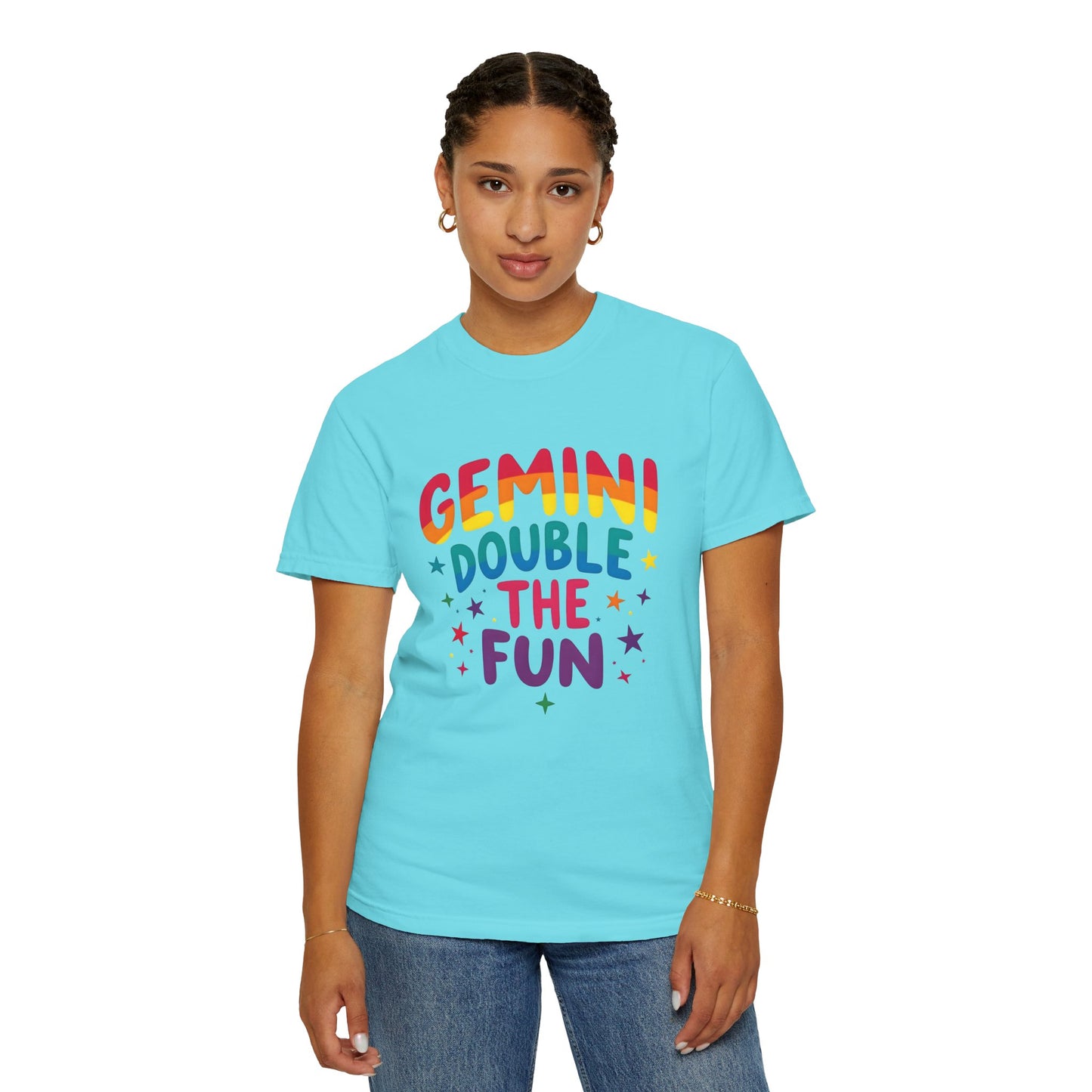 Gemini Double the Fun – Colorful Zodiac Shirt