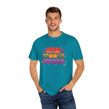 Stay Groovy Scorpio Tee – Groovy Flower Power Zodiac Shirt