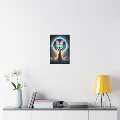 Butterfly Moon – Luminous Dream Wall Art