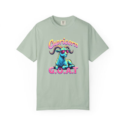 Capricorn G.O.A.T – Retro Neon Astrology Tee