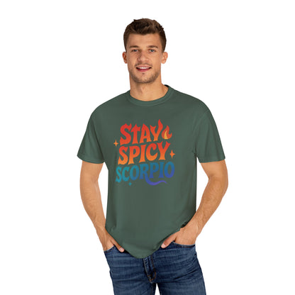 Stay Spicy Scorpio Tee – Colorful Zodiac Shirt