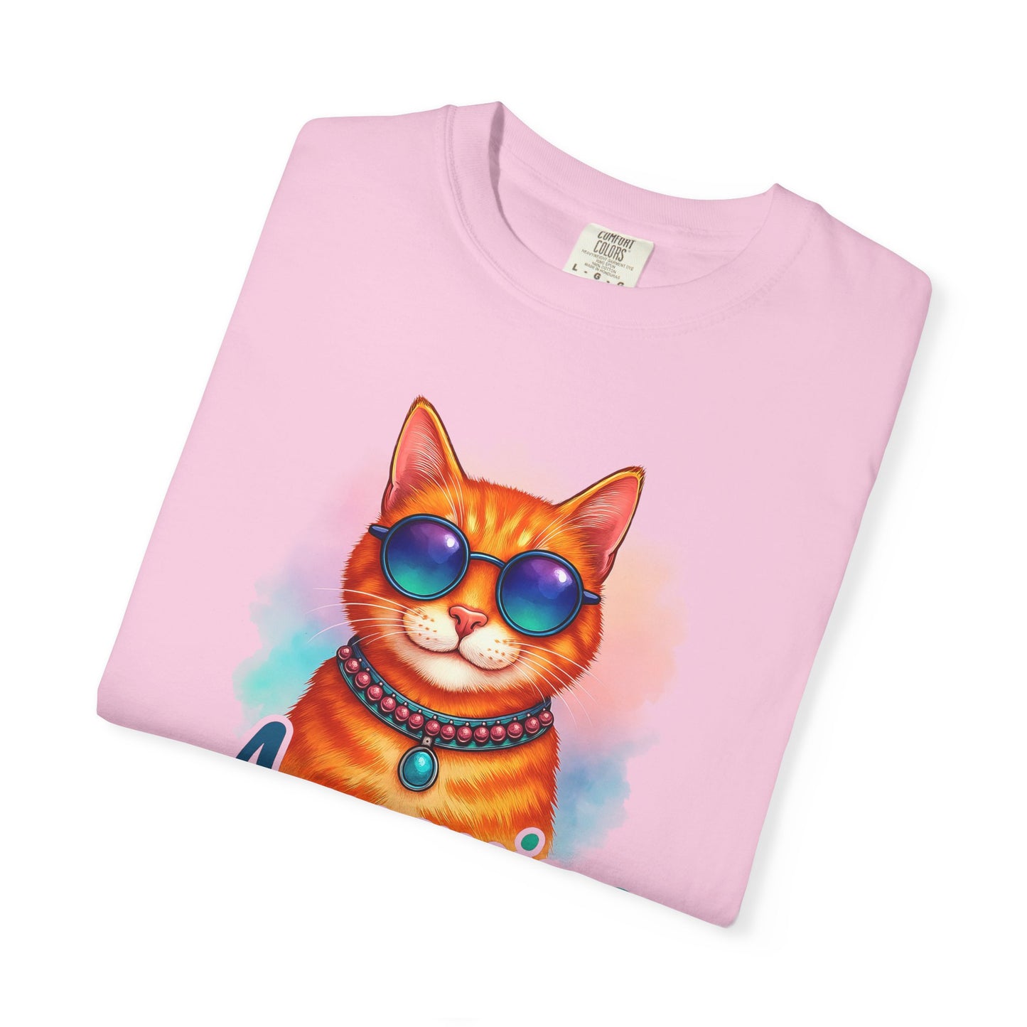 Aquarius One Cool Cat – Zodiac Kitty Vibes Tee