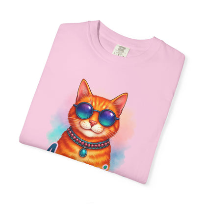 Aquarius One Cool Cat – Zodiac Kitty Vibes Tee