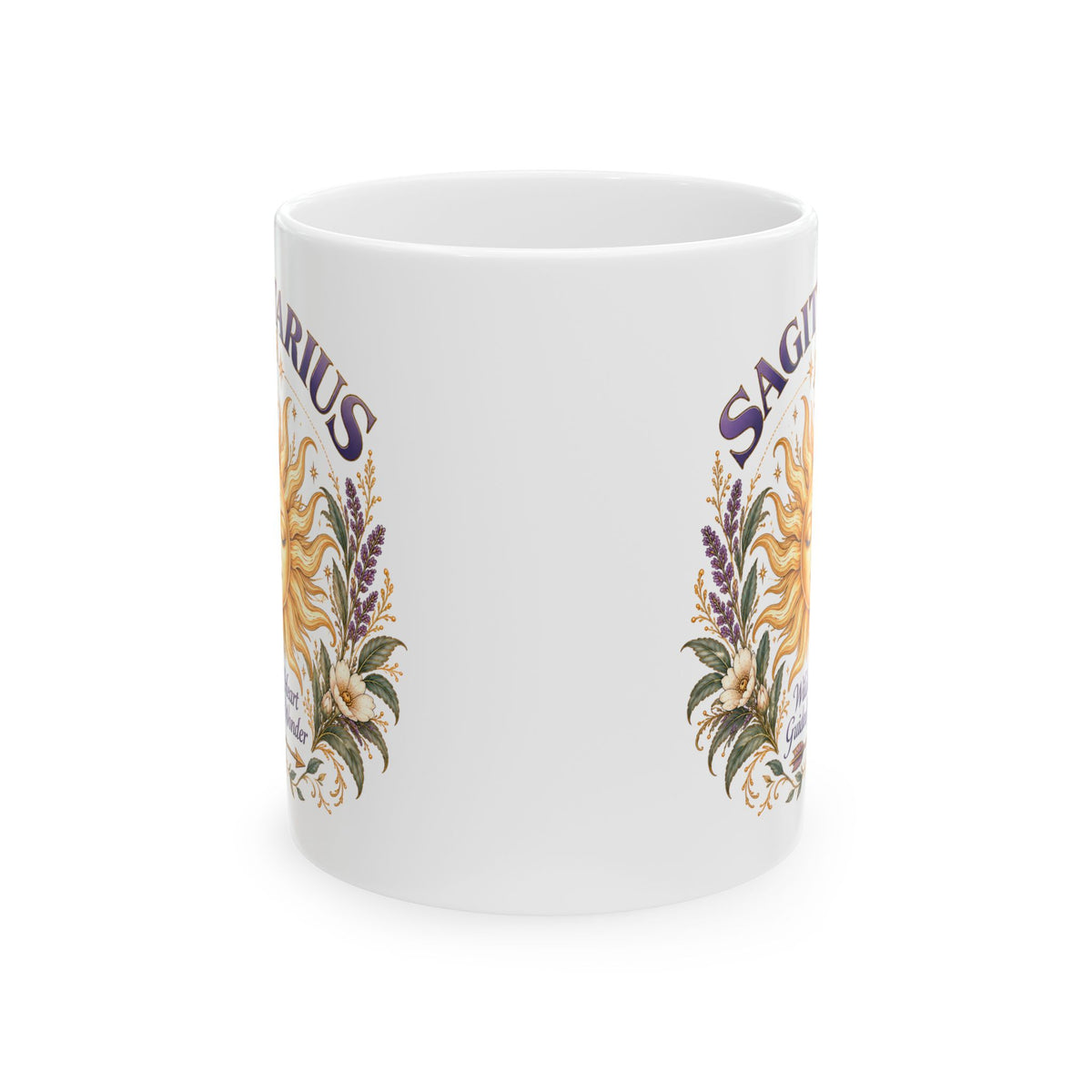 Sagittarius Zodiac Celestial Sun Mug 11oz and 15 oz Coffee Cup