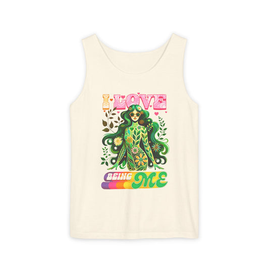 I Love Being Me - Colorful Retro Affirmation Tank (Unisex)