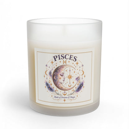 Celestial Moon Astrology Pisces Zodiac Candle 11oz