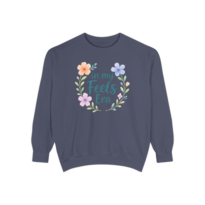 In My Feels Era Unisex Crewneck – Self-Love Empowering Comfort Colors Midweight Sweatshirt