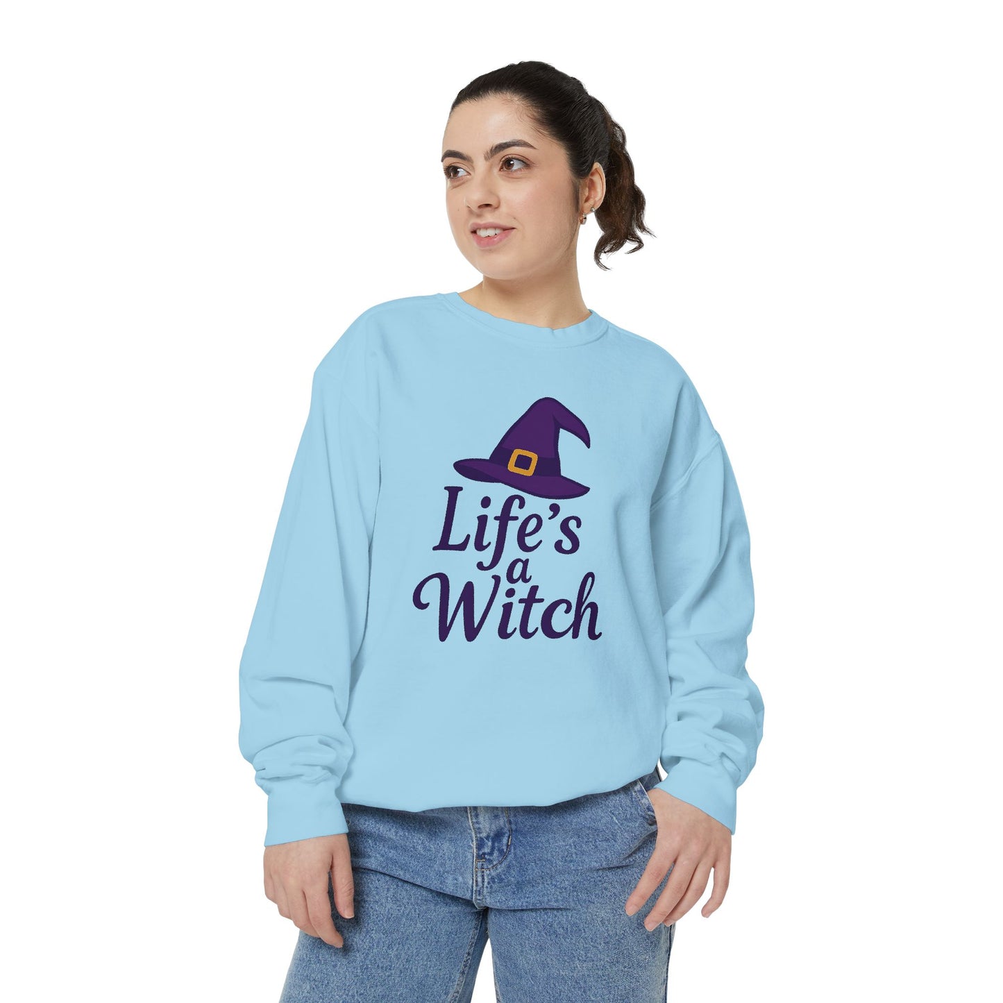 Life’s a Witch Sweatshirt – Funny Witch Hat Pullover