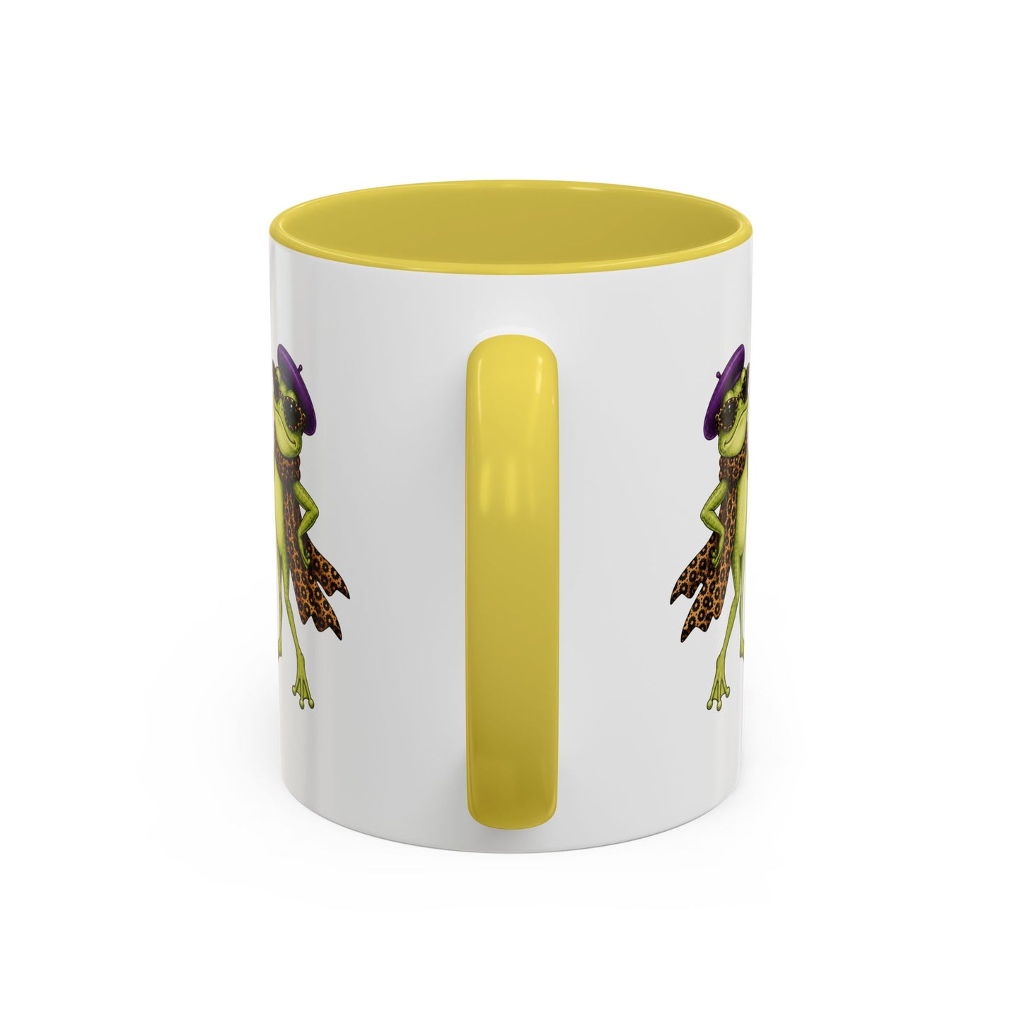 Darling You're Ribbiting Frog Mug | Funny Fashion Frog Coffee Mug | Glam Frog Gift for Women | Colored Mug