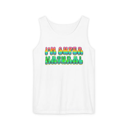 I'm Super Natural - Retro Affirmation virgo Tank Top (Unisex)