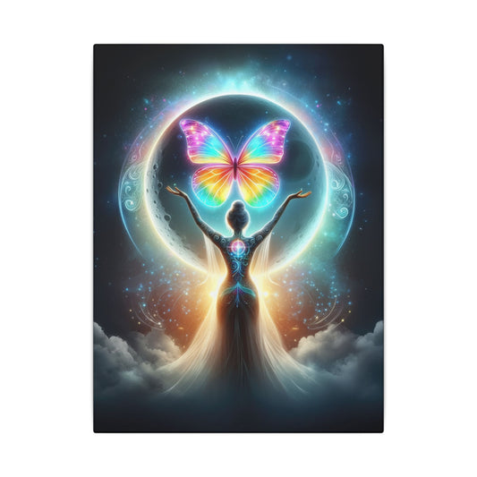 Butterfly Moon – Luminous Dream Wall Art