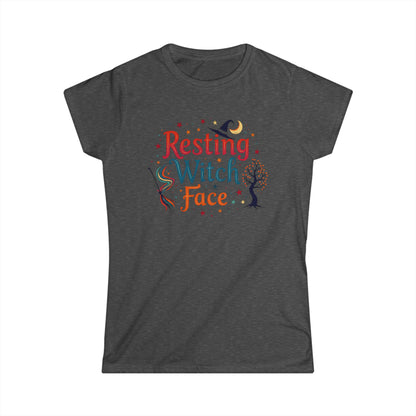 Resting Witch Face T-Shirt — Funny Halloween Witch Tee for Women