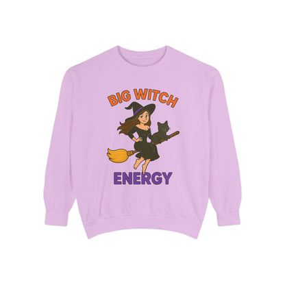 Big Witch Energy Sweatshirt – Funny Witch Cat Broom Pullover