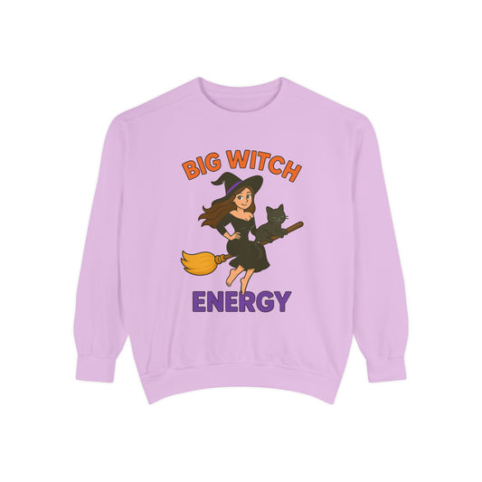 Big Witch Energy Sweatshirt – Funny Witch Cat Broom Pullover