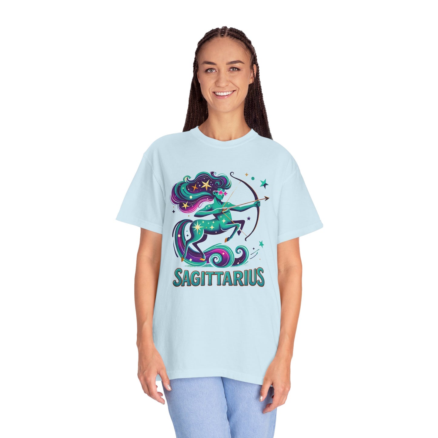 Sagittarius Retro Groovy Centaur -Colorful Zodiac Tee