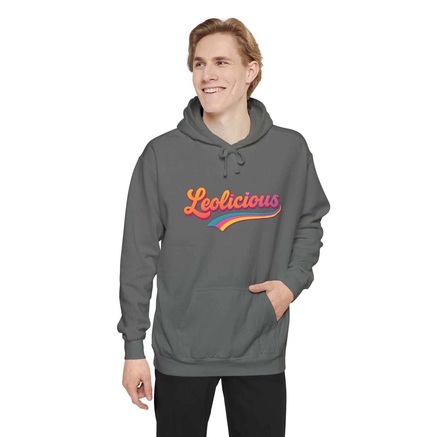 Leolicious Unisex Hoodie – Groovy Retro Comfort Colors Midweight Hoodie