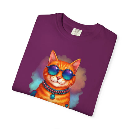 Aquarius One Cool Cat – Zodiac Kitty Vibes Tee