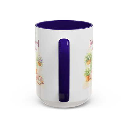 Personalized Name Cat Mug - Custom "Happy Place" Ceramic Mug for Cat Lovers