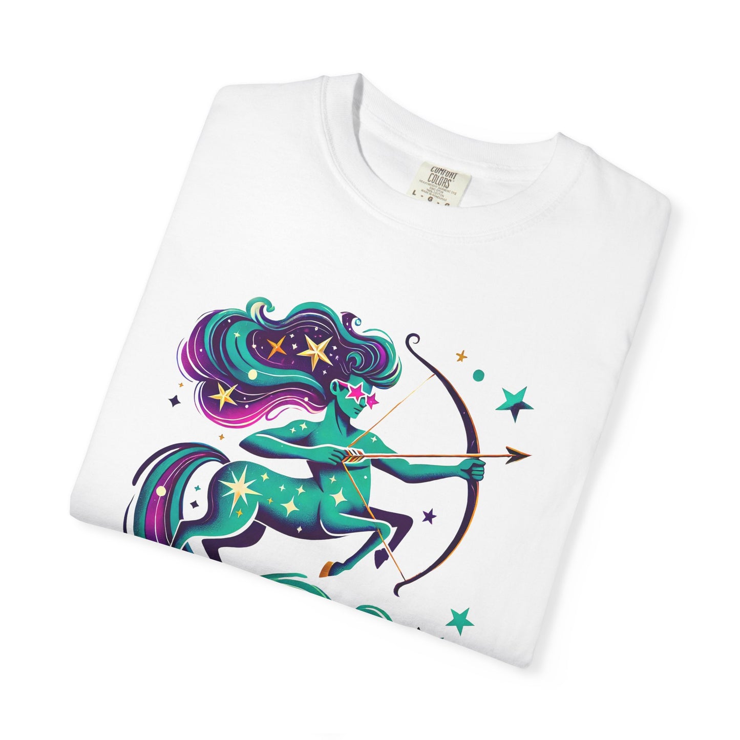 Sagittarius Retro Groovy Centaur -Colorful Zodiac Tee