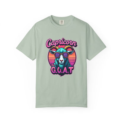 Capricorn The G.O.A.T – Vaporwave Retro Zodiac Tee