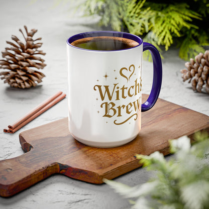 Witch’s Brew – Magical Elixir Mug (11oz & 15oz, Color Accent Options)