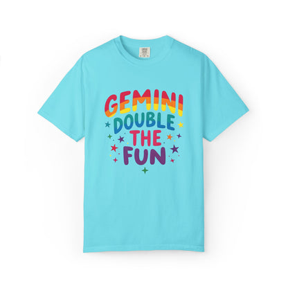 Gemini Double the Fun – Colorful Zodiac Shirt
