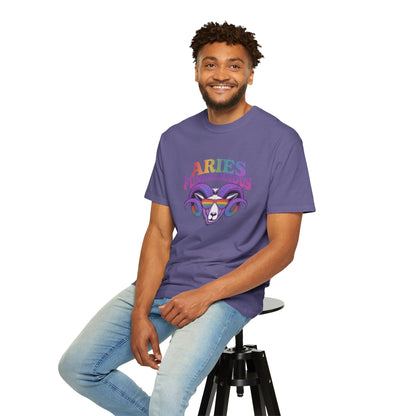 Aries Funkalicious – Rainbow Retro Ram Zodiac Tee