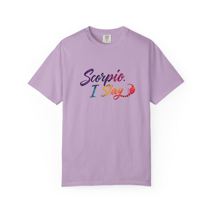 Scorpio I Slay Multicolor Tee – Wicked and Vibrant Zodiac Shirt