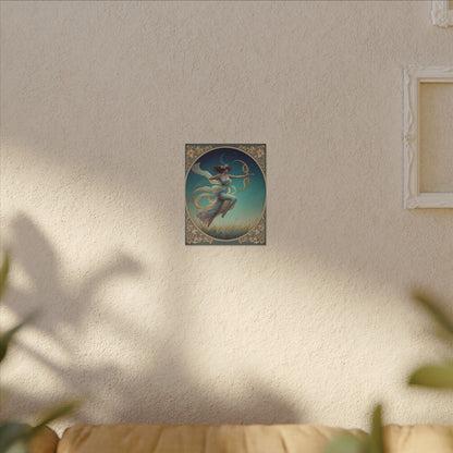 Artemis Under the Stars – Art Nouveau Goddess Wall Art