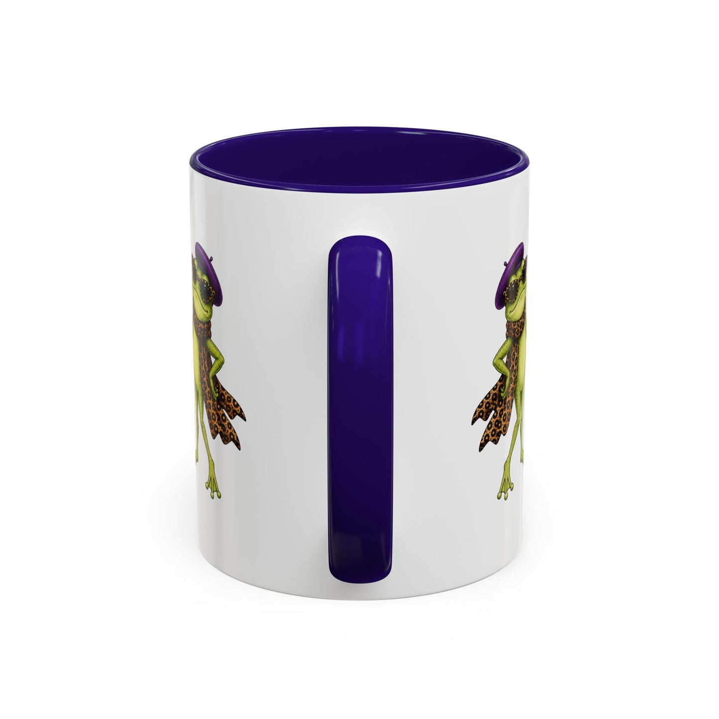 Darling You're Ribbiting Frog Mug | Funny Fashion Frog Coffee Mug | Glam Frog Gift for Women | Colored Mug
