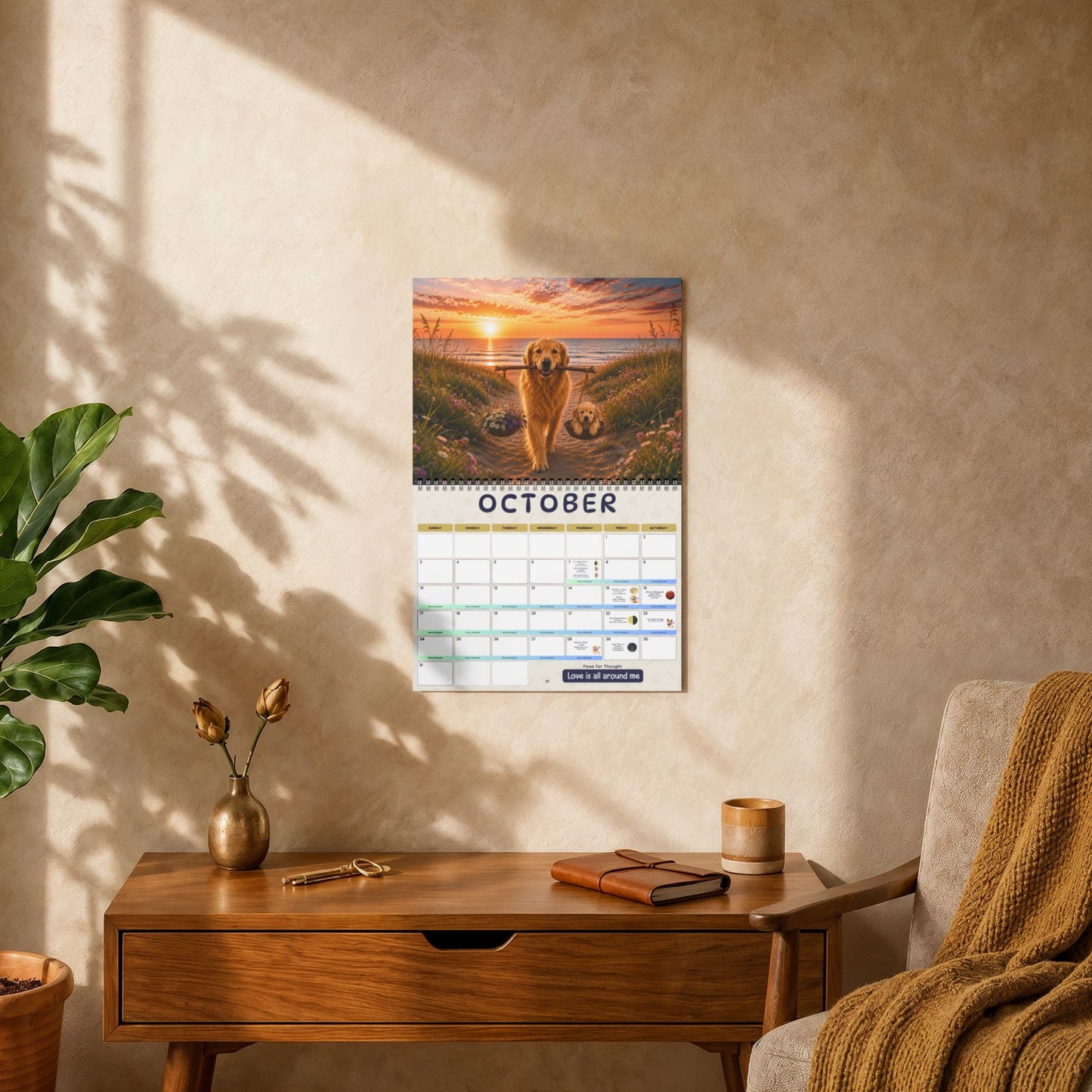 2027 Zodiac Dogs Astrology Wall Calendar