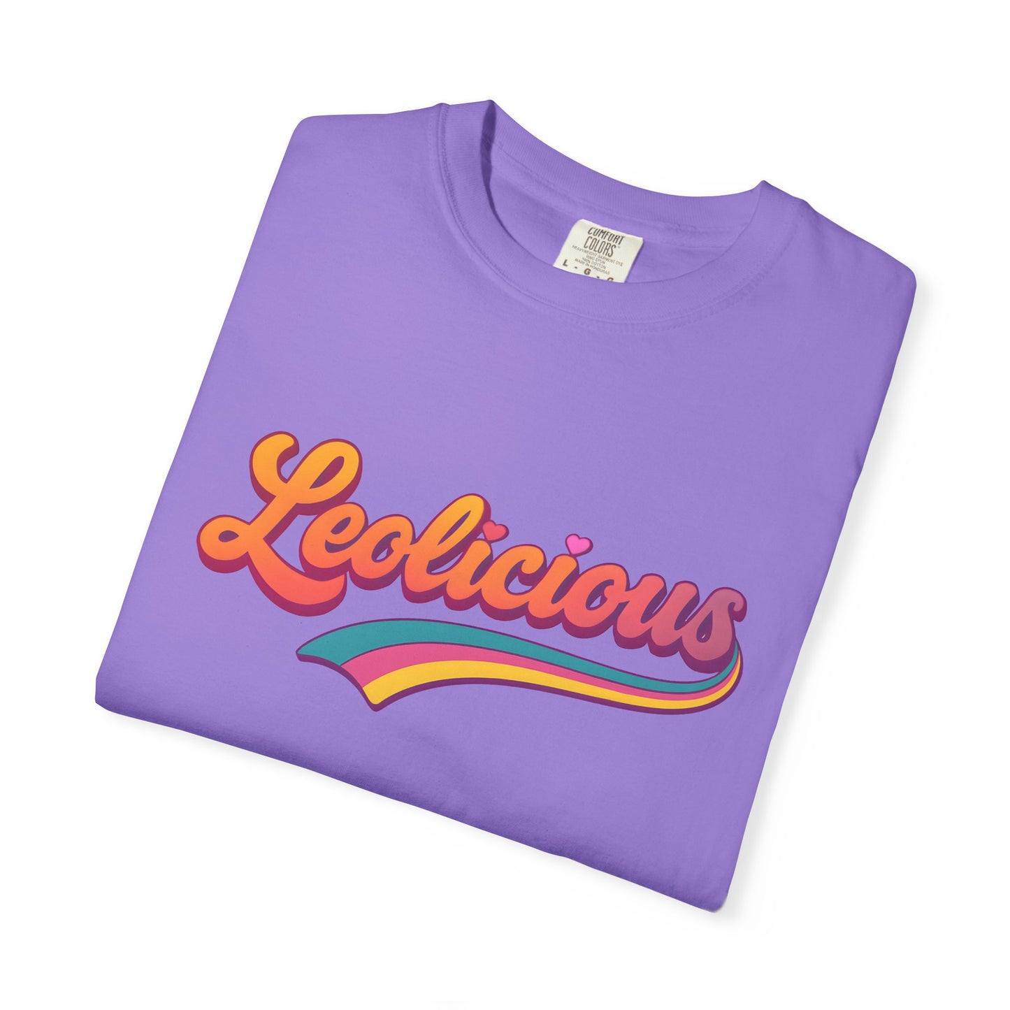Leolicious – Retro Groovy Leo Zodiac Tee