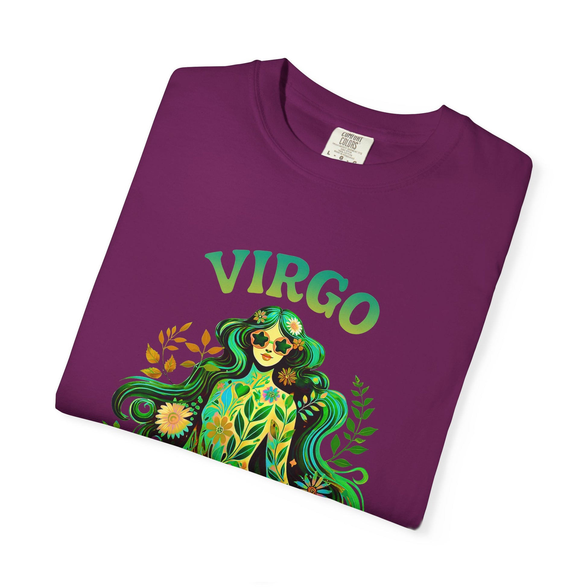 Virgo Flower Child – Vibrant Retro Zodiac Tee