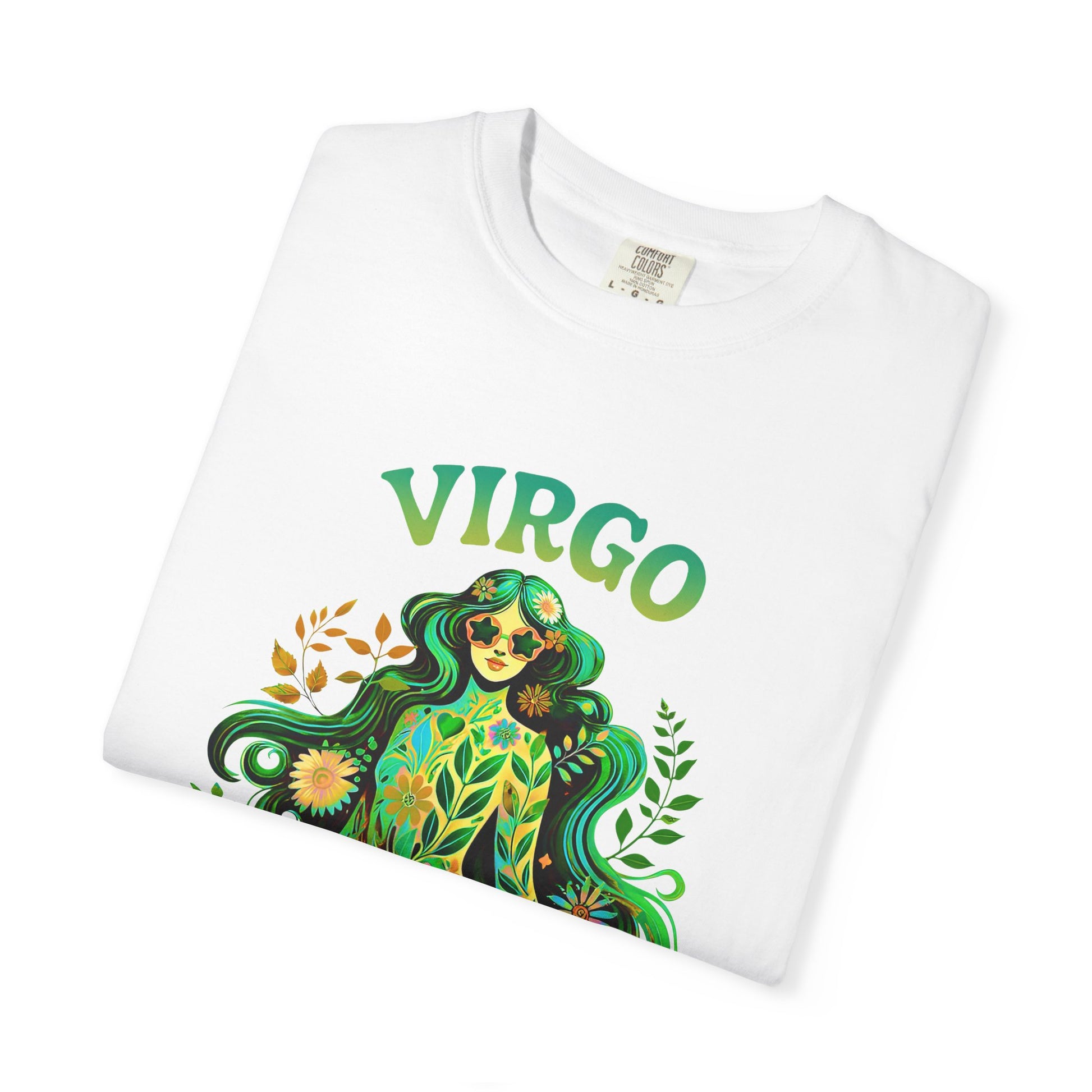Virgo Flower Child – Vibrant Retro Zodiac Tee